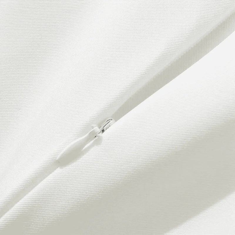 basia Petal Sleeve Cut Out Bow Mini Dress in white