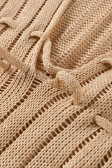 elma Golden Aura v-neck Knitted maxi Dress