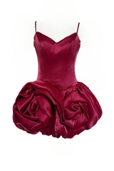 doreen 3d flower bud mini dress