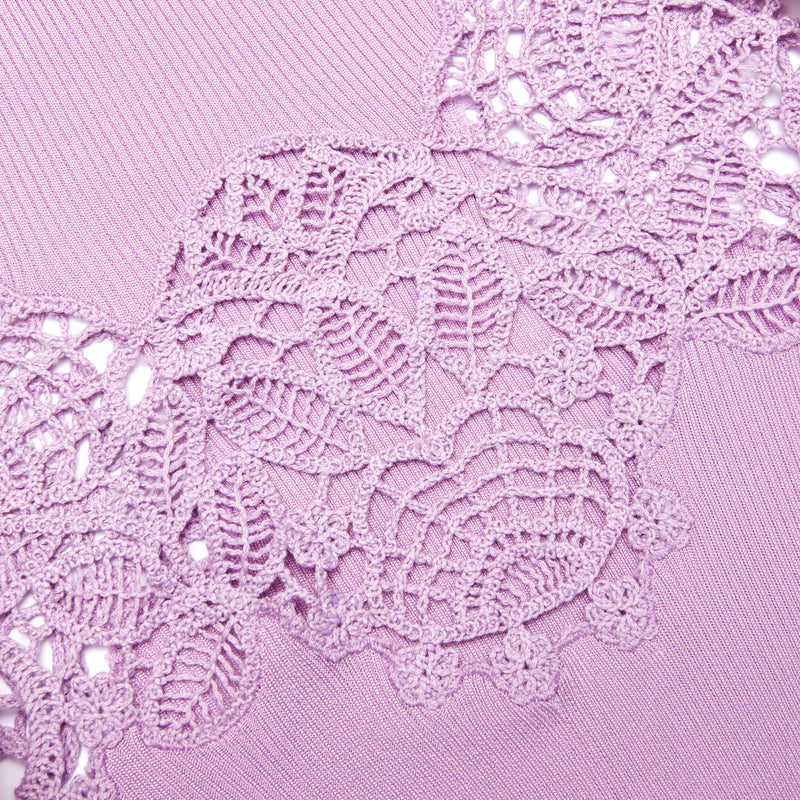 blanche Pink Viscose Knit Cut Out Maxi Dress