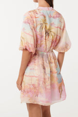 Franny multicolor floral print Mini Dress