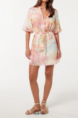 Franny multicolor floral print Mini Dress