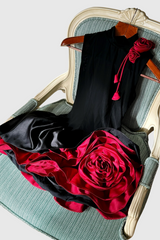 Cristiano Flower Appliqué Mini Dress