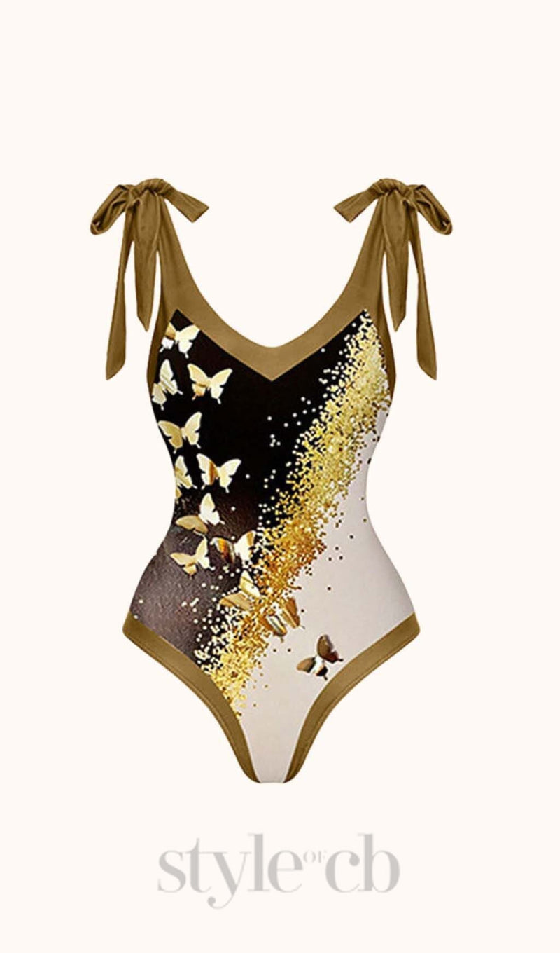 BEIGE BUFFY SWIMWEAR