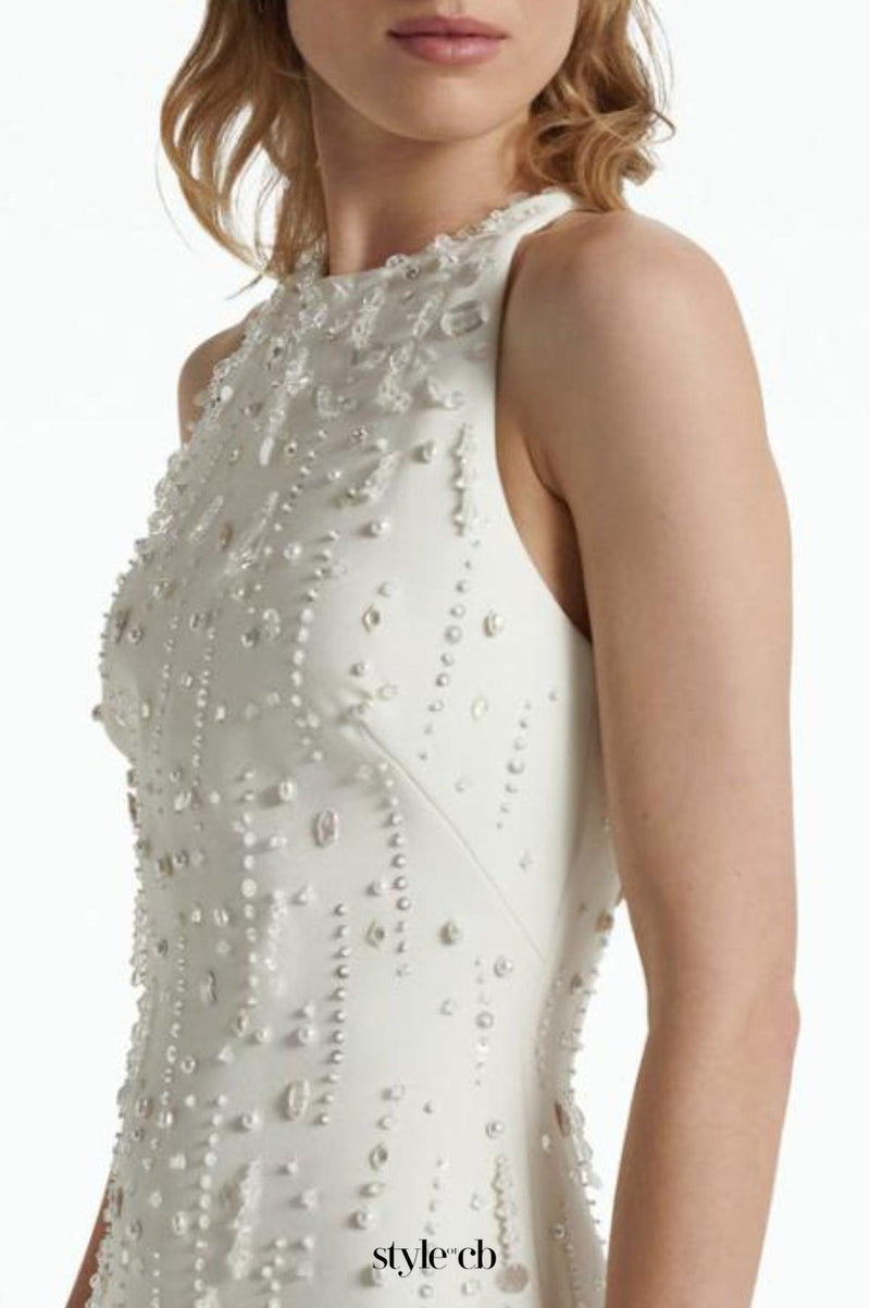 Dallan Beaded Embellished Mini Dress