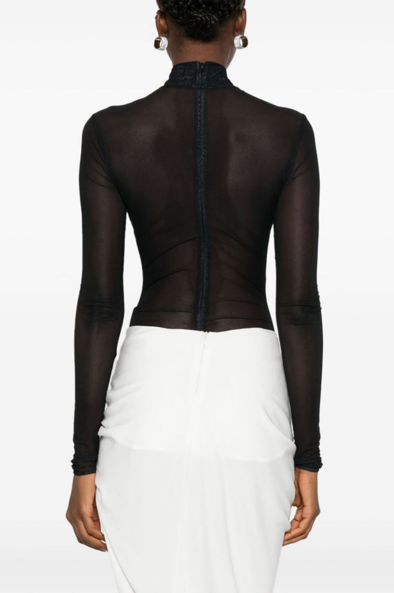 Deirdre Feather Mesh Bodysuit