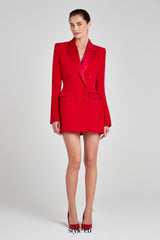 Monica Blazer dress in red