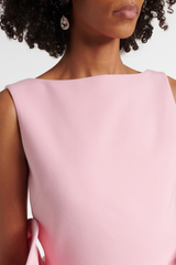 Eadwiella Floral Appliqué Backless Mini Dress