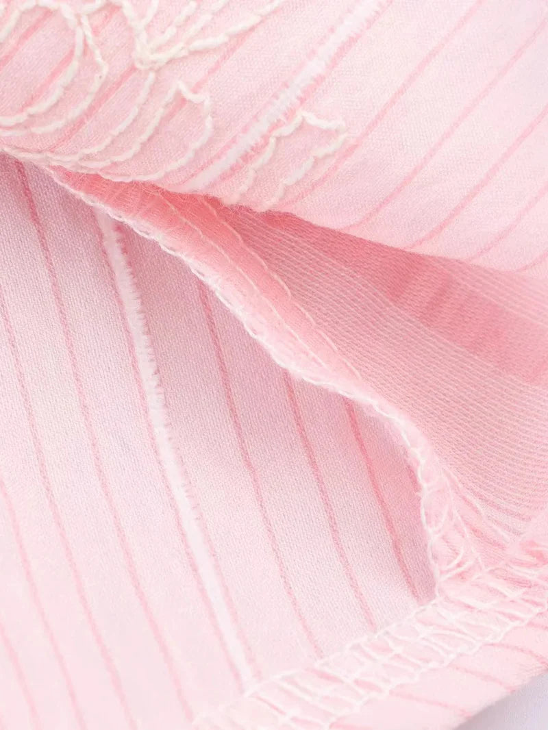 Crochet Sleeveless Backless Maxi Dress In Pink