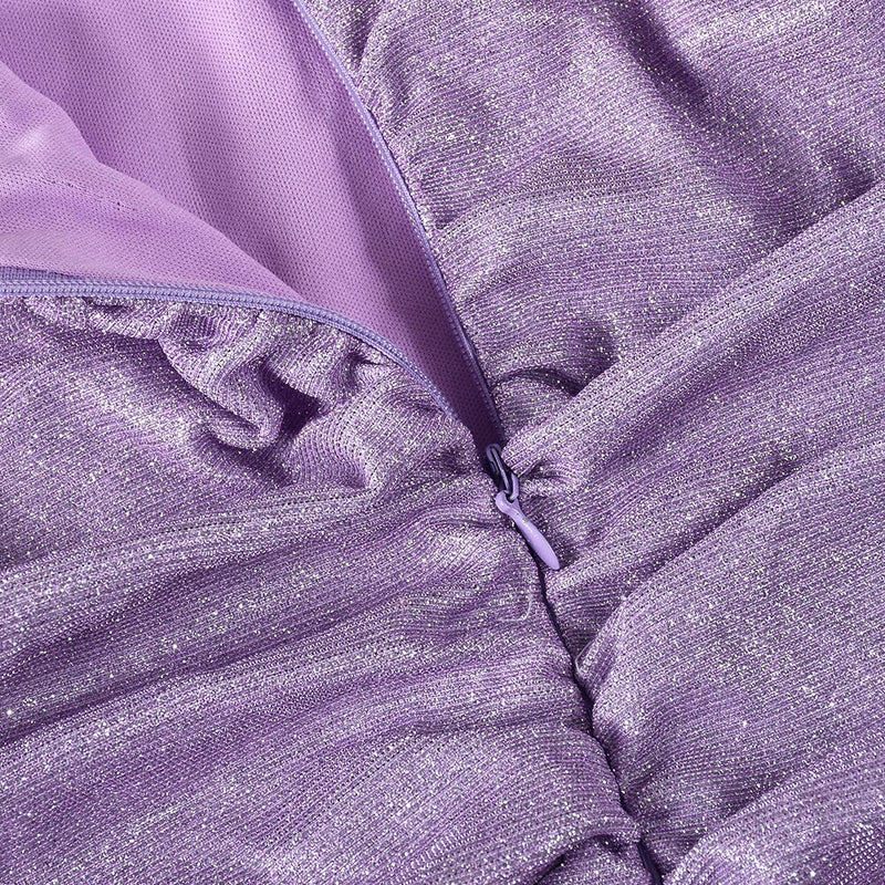 PURPLE SPARKLE MINI DRESS