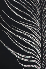 Hlisa Strapless Feather Embellished Mini Dress