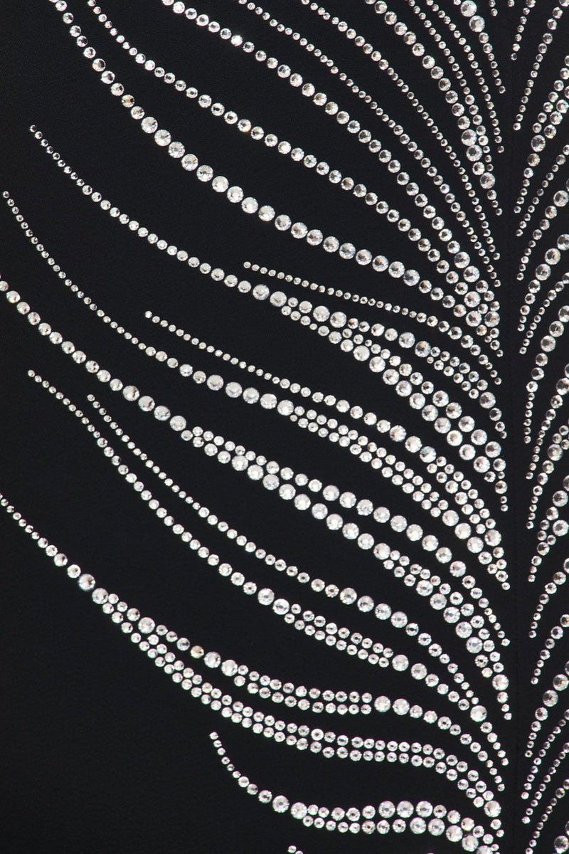 Hlisa Strapless Feather Embellished Mini Dress