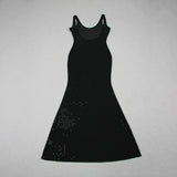 CHESSIE BLACK SEQUIN MAXI DRESS