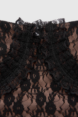 Meghn Lace Ruffle Top