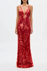 Misha Sapphire Sequin Maxi