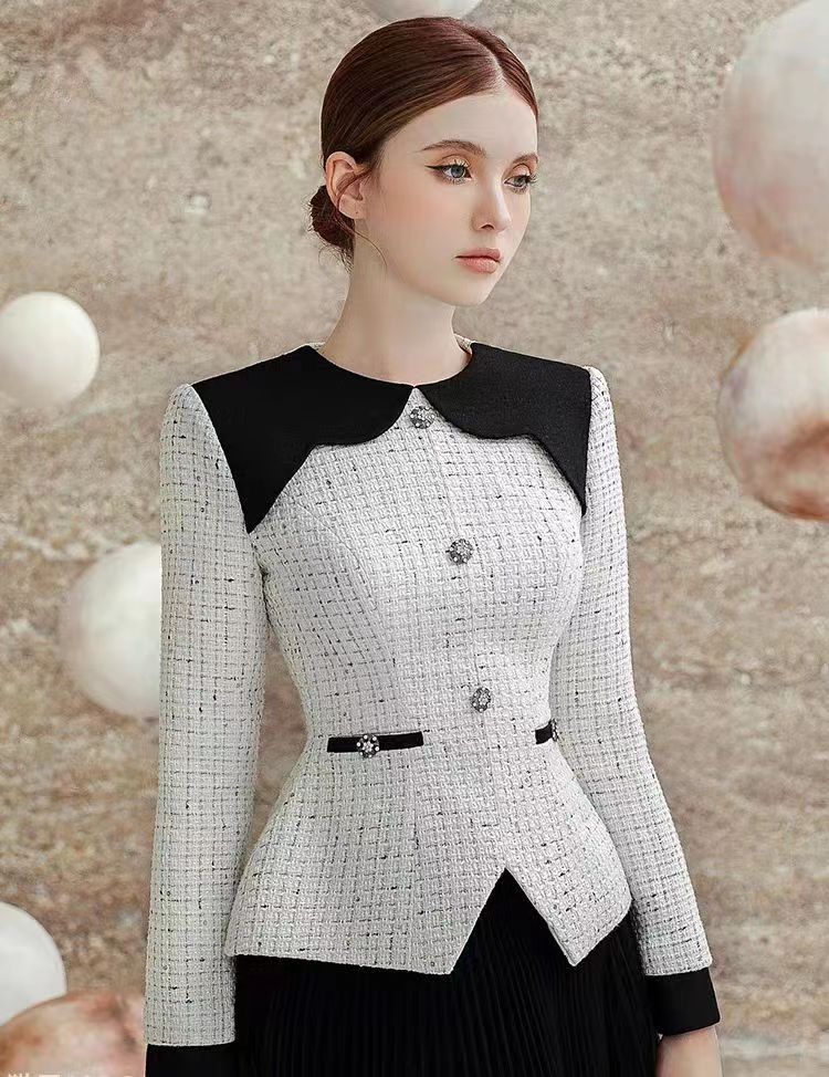 mandy two-tone pleated tulle suit