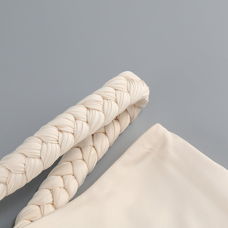 crystal chain embellished fishtail skirt set in apricot