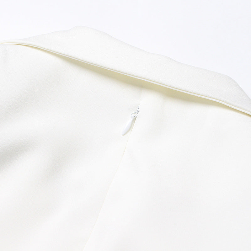 bernice Forina Flower Blazer Dress in white