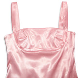 PINK SATIN MINI DRESS