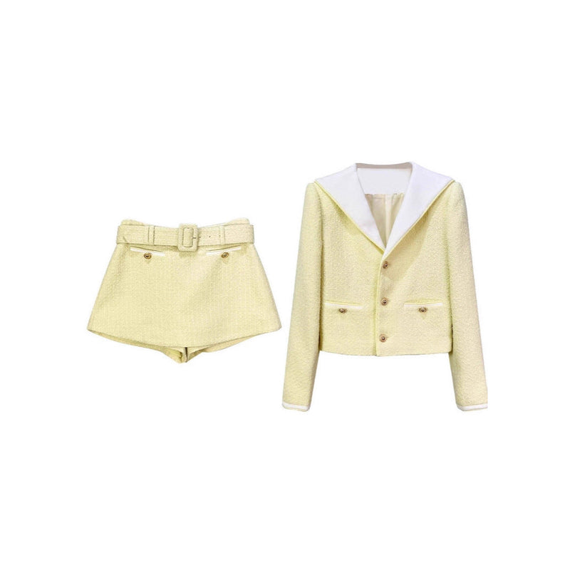 sigrid Boucle Skort in Yellow