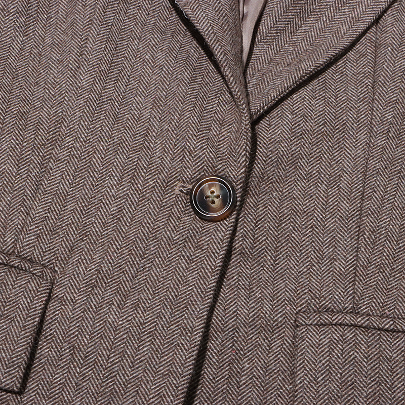 Sada Flower Blazer - Brown