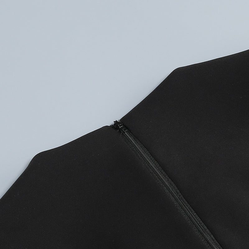 HEART BOW CUTOUT MINI DRESS