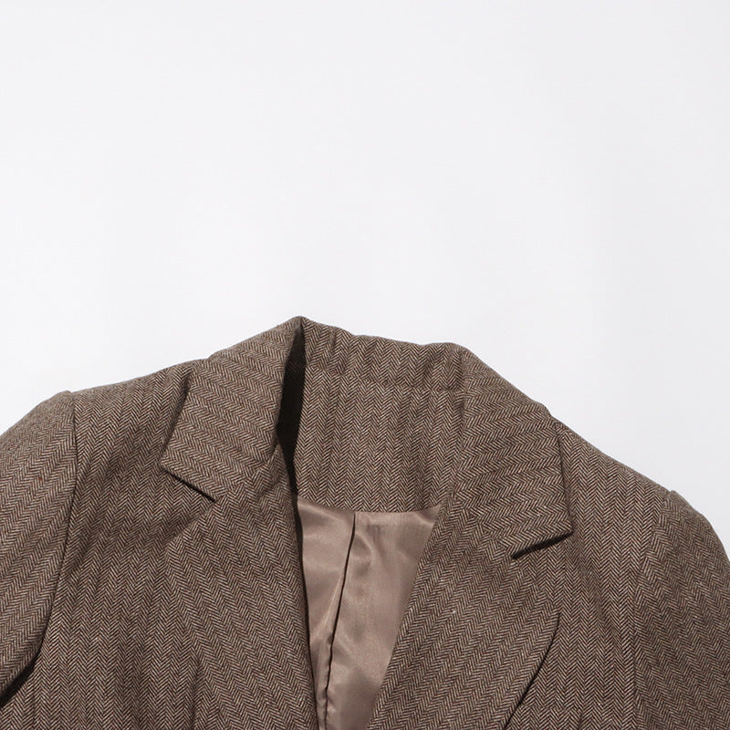 Sada Flower Blazer - Brown