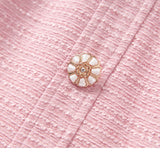 alani Embossed Chiffon Puff Sleeves mini Dress in pink