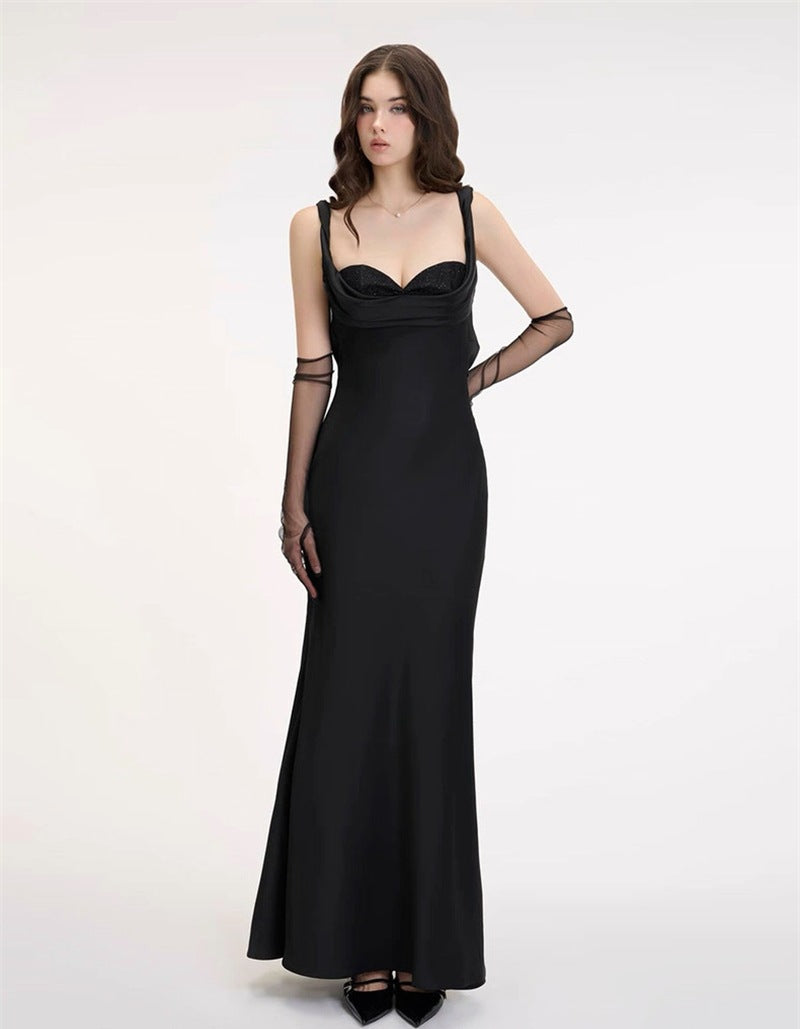 gwendolyn corset bodycon mermaid maxi dress in white