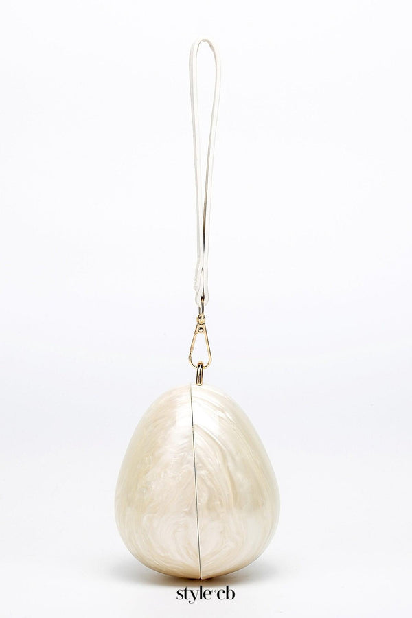 Pearl Strap Egg Bag