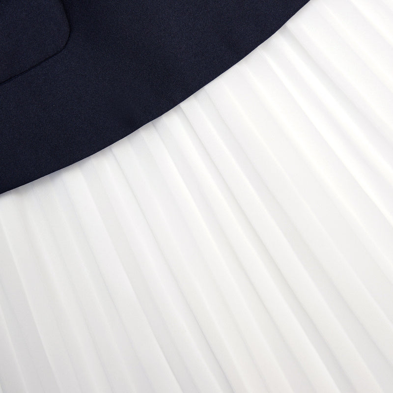 penny Navy Taffeta Midi Dress