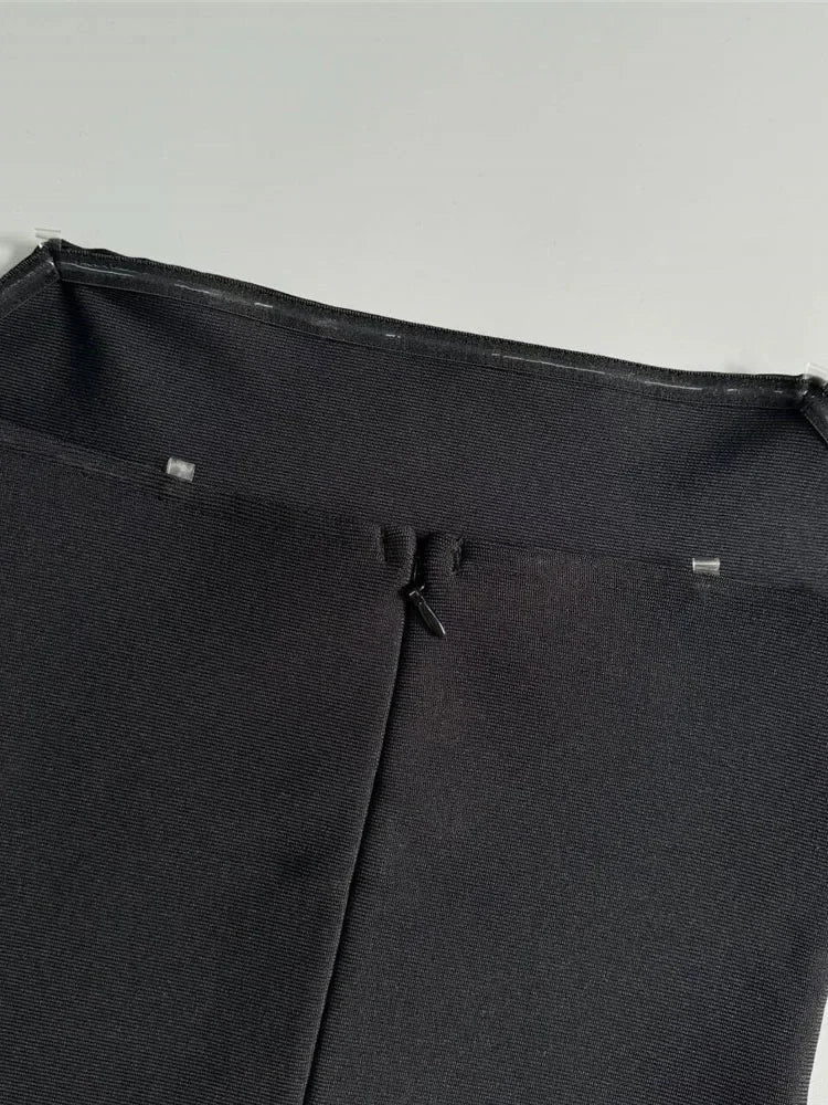 Strapless Gold 3D Floral Mini Bandage Dress