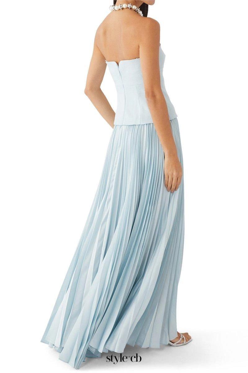 Sweetheart Neck Off-Shoulder Pleated Midi Dress