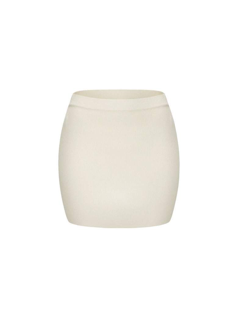 sherry Off Shoulder Furry Skirt Set