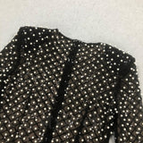 pearl embellished cut out bow mini dress in black