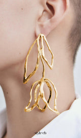 Dorcas Gold Flower Earrings
