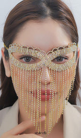 Dascha Rhinestone Tassel Mask