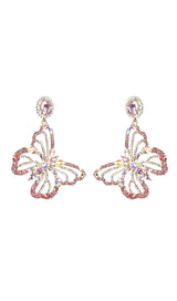 Dong Rhinestone Butterfly Earrings