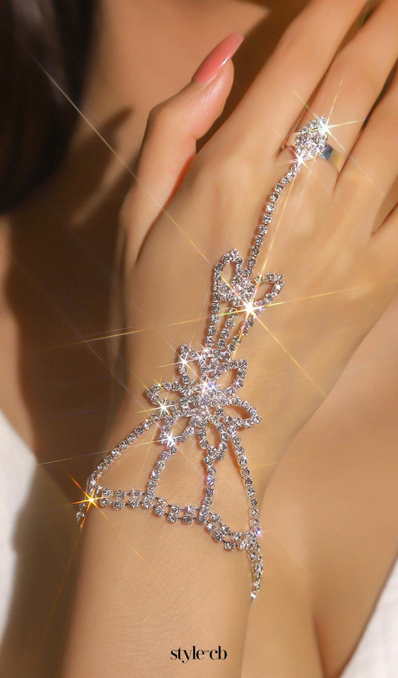 Duchess Rhinestone Interfinger Bracelet