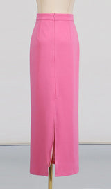 trista Flower Two-Piece Set in pink