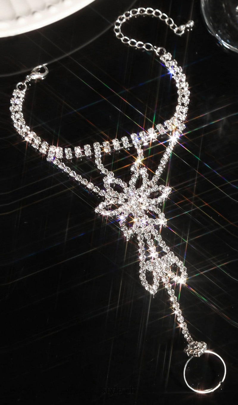 Duchess Rhinestone Interfinger Bracelet