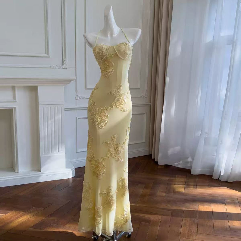 Nefertiti Maxi Dress - Lemon