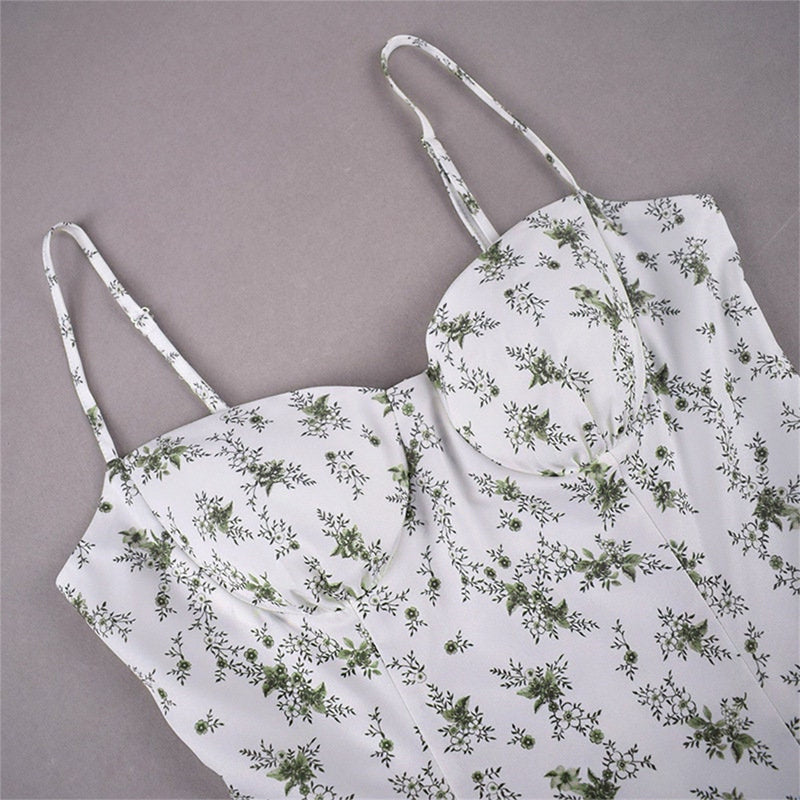 CHRISTIANA GARDEN PRINTED MINI DRESS