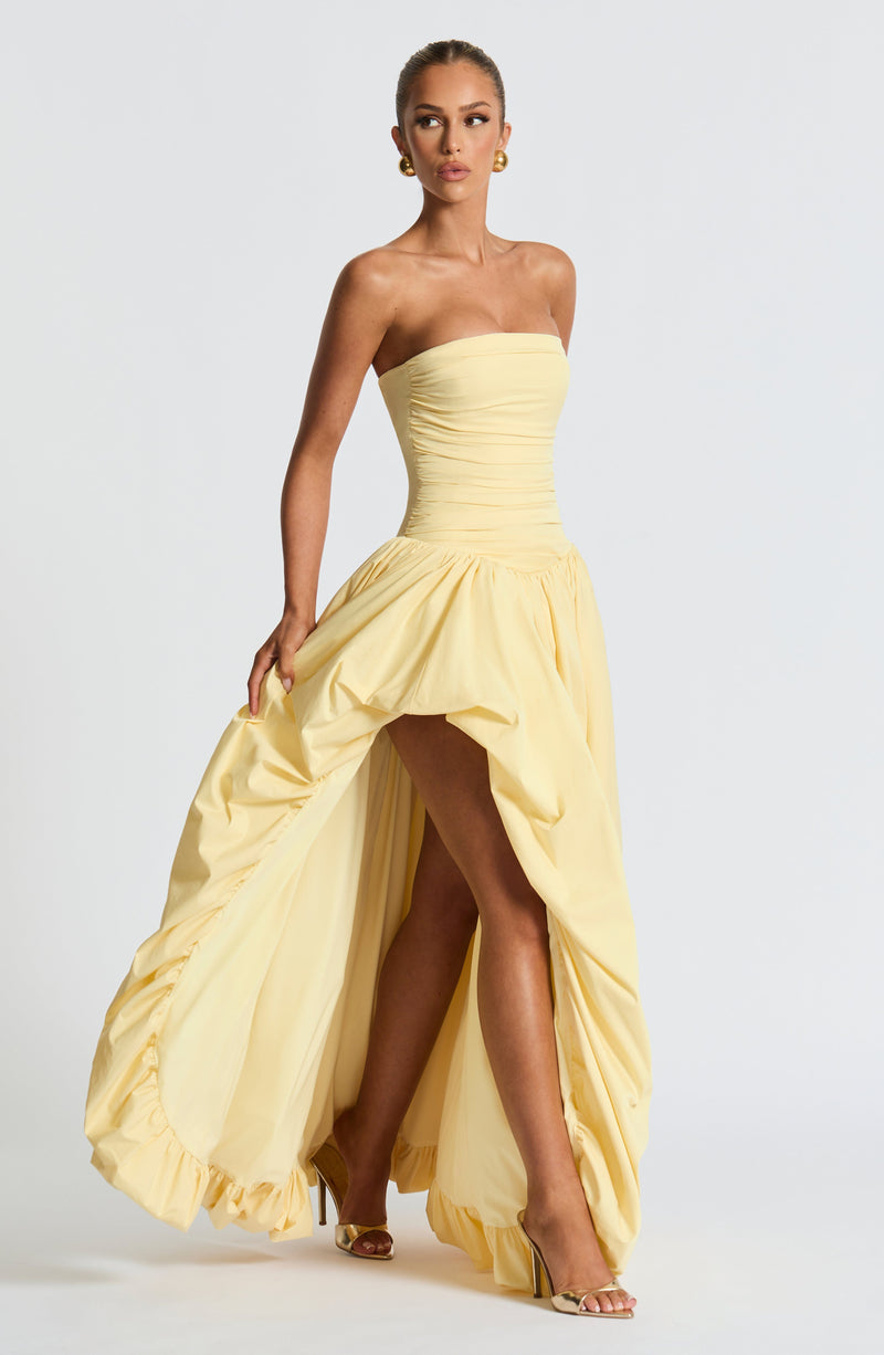 Jillian Maxi Dress - Lemon