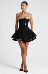 Juno strapless Mini Dress in Black