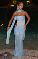 beverly Maxi Dress - Aqua