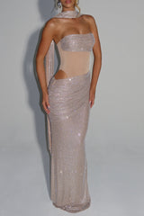 beverly Maxi Dress - Nude