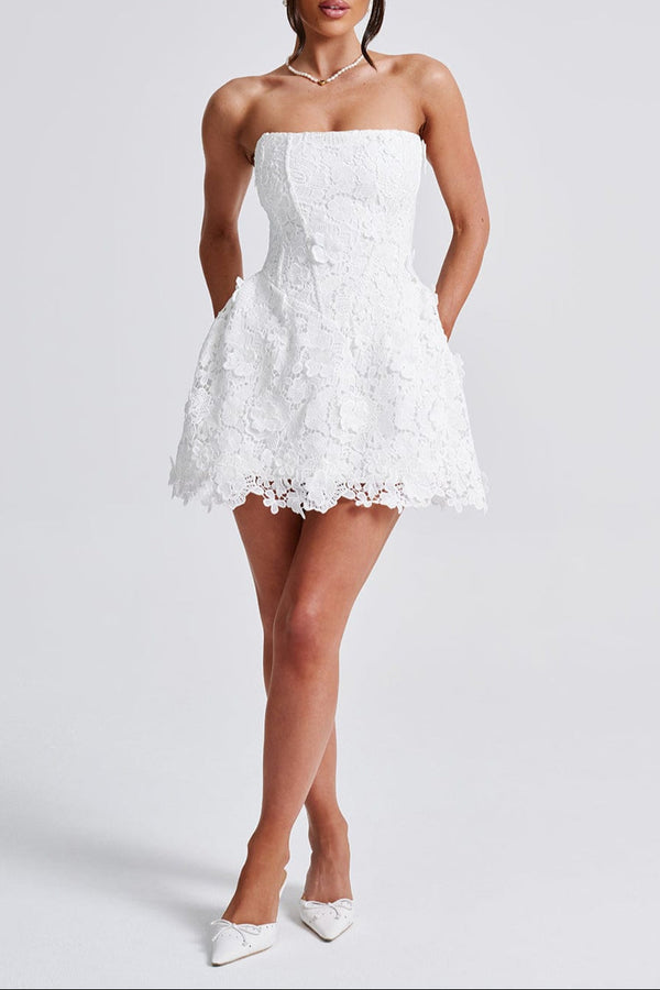 Leona Mini Dress - Ivory