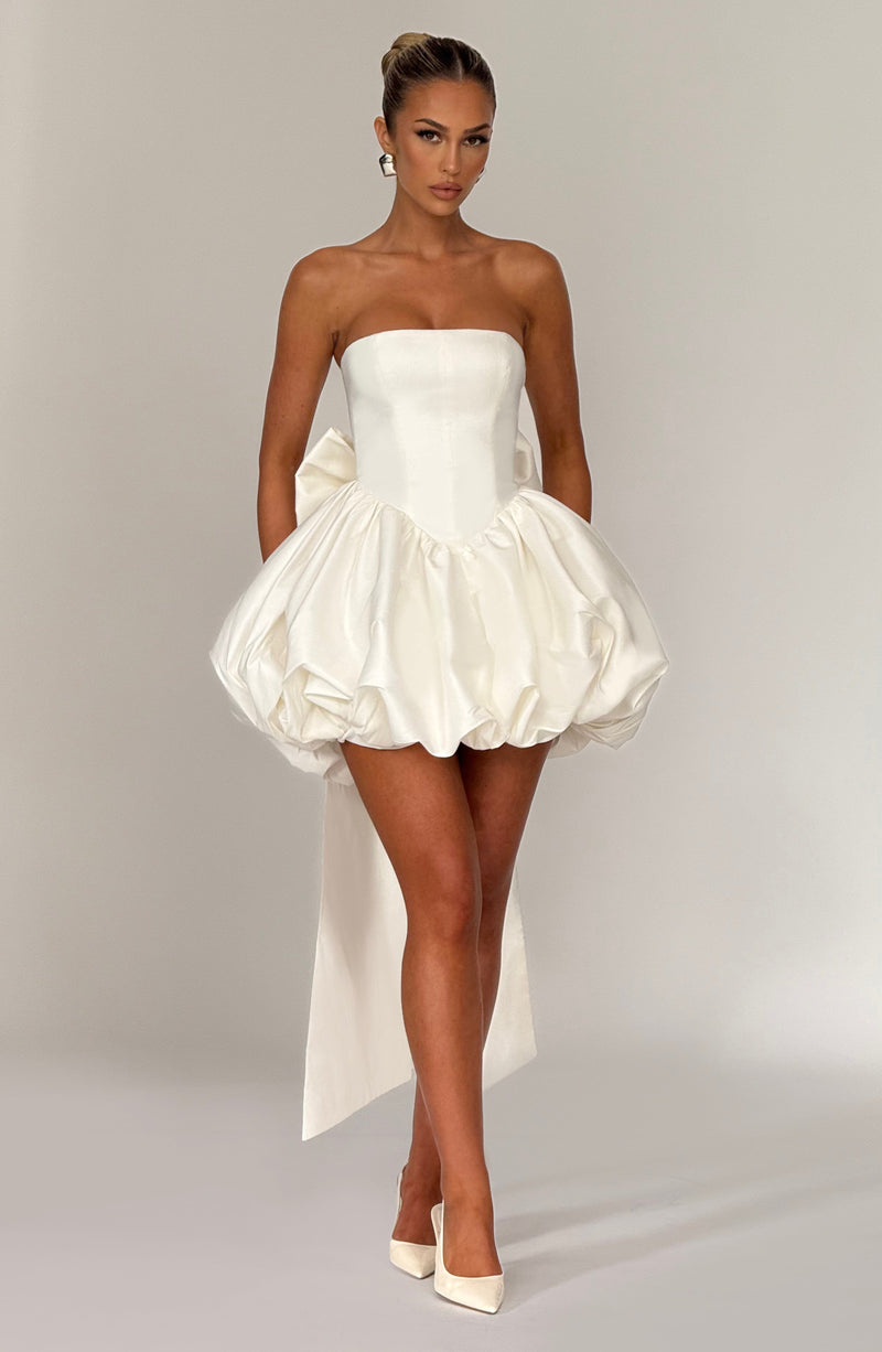 Lotus Mini Dress - Ivory