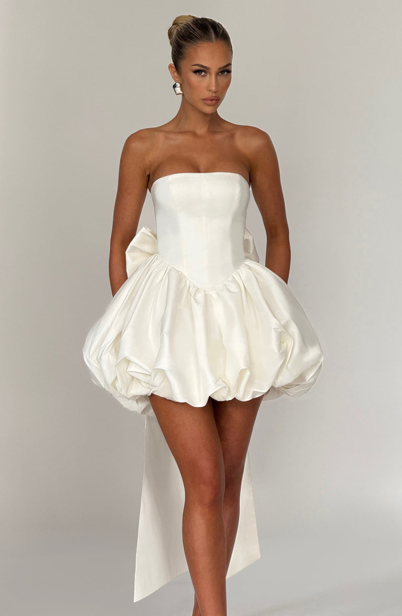 Lotus Mini Dress - Ivory